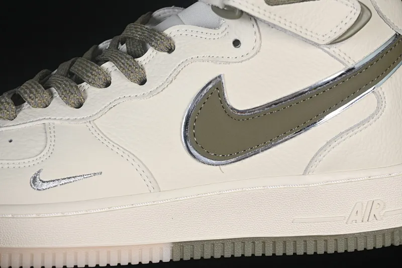 All categories Nk Air Force 1 Air Force series Nk Air Force 1 Mid Air Force mid-top Nike Air Force 1'07 Mid rice army green two-color bottom Starry sky Air Force 1 mid-top casual sneakers XL0236-231